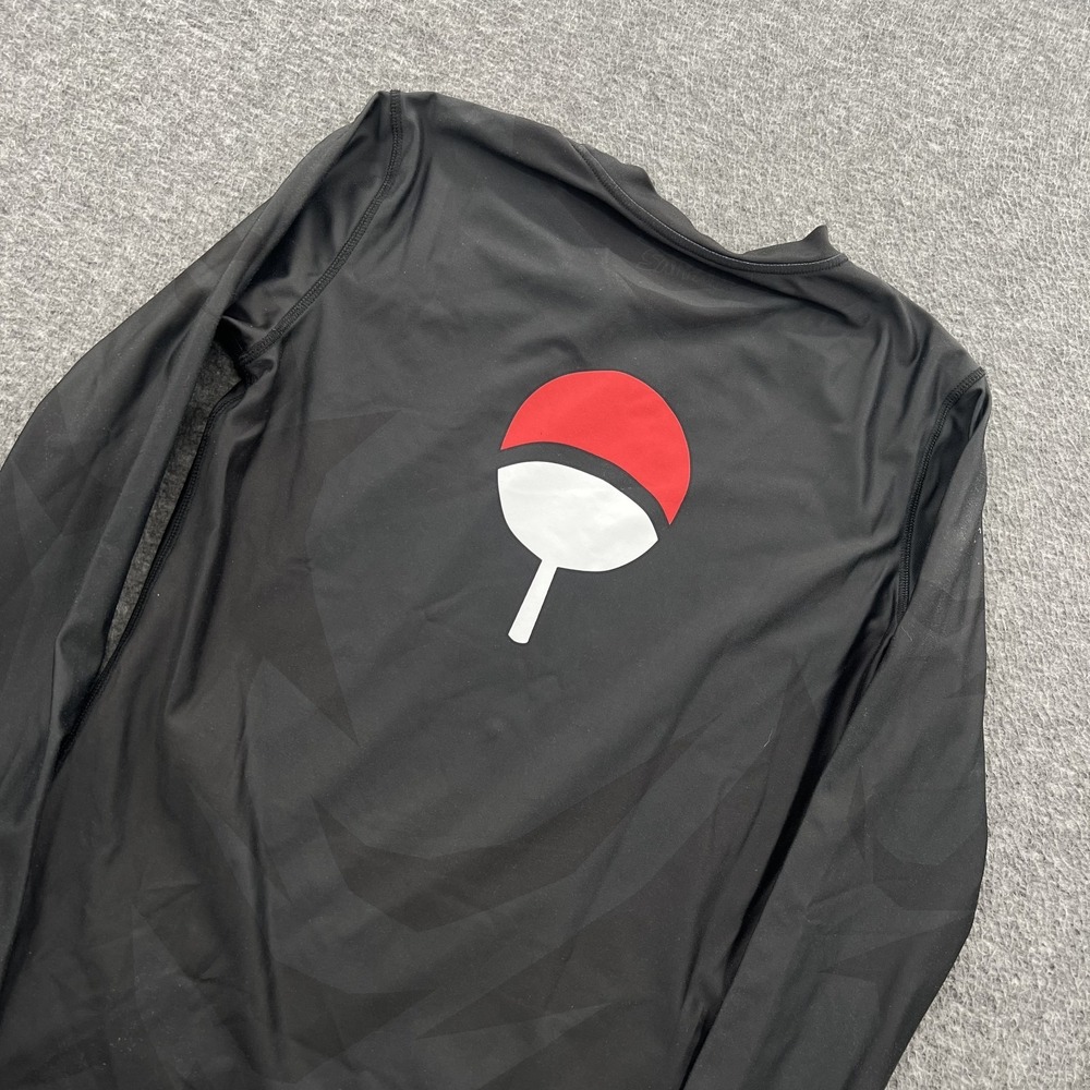 Just Saiyan Skinz Gear Naruto Size S Compression Rash Guard Long Sleeve Black